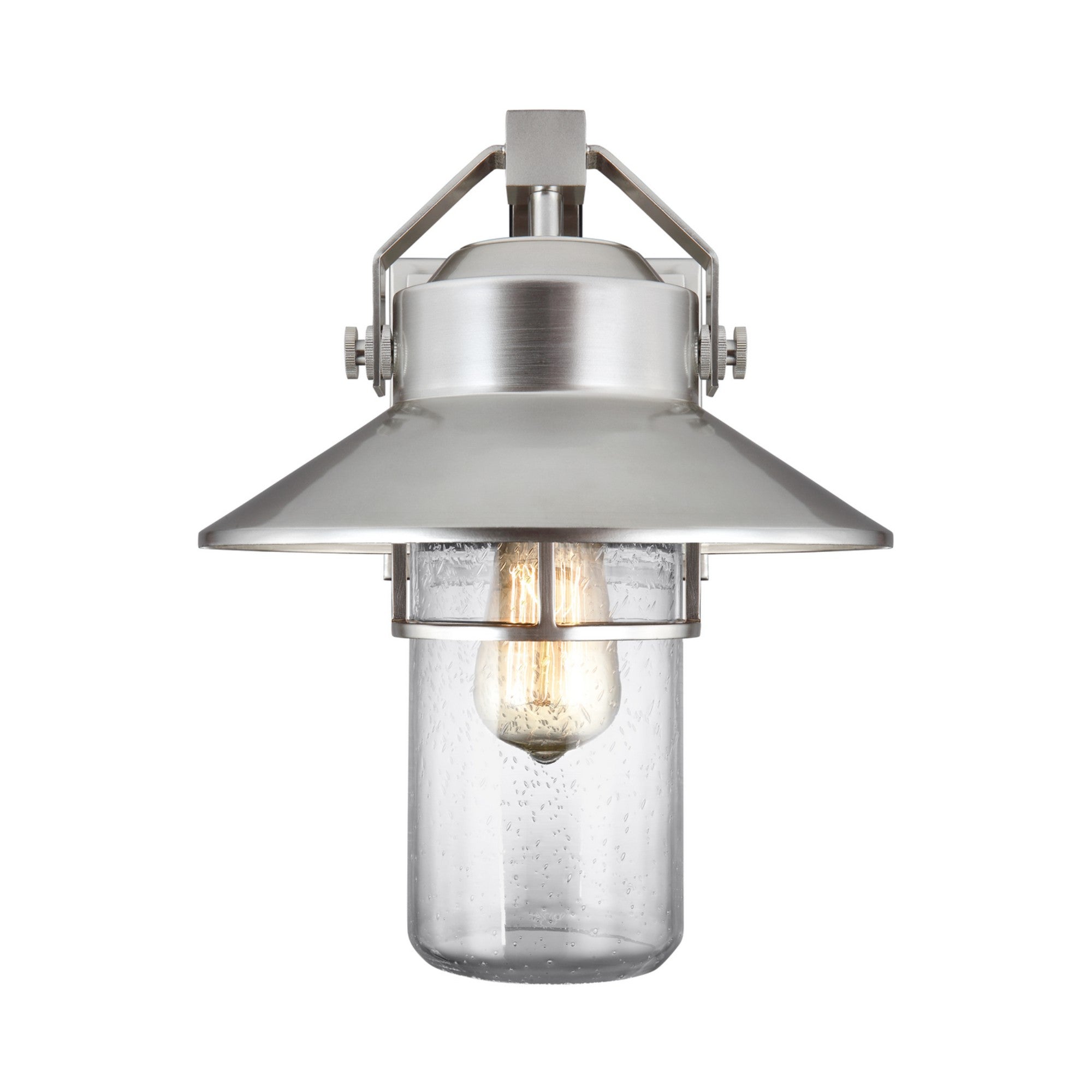 Boynton 13" Medium Wall Sconce, Painted Brushed Steel Finish - Bees Lighting