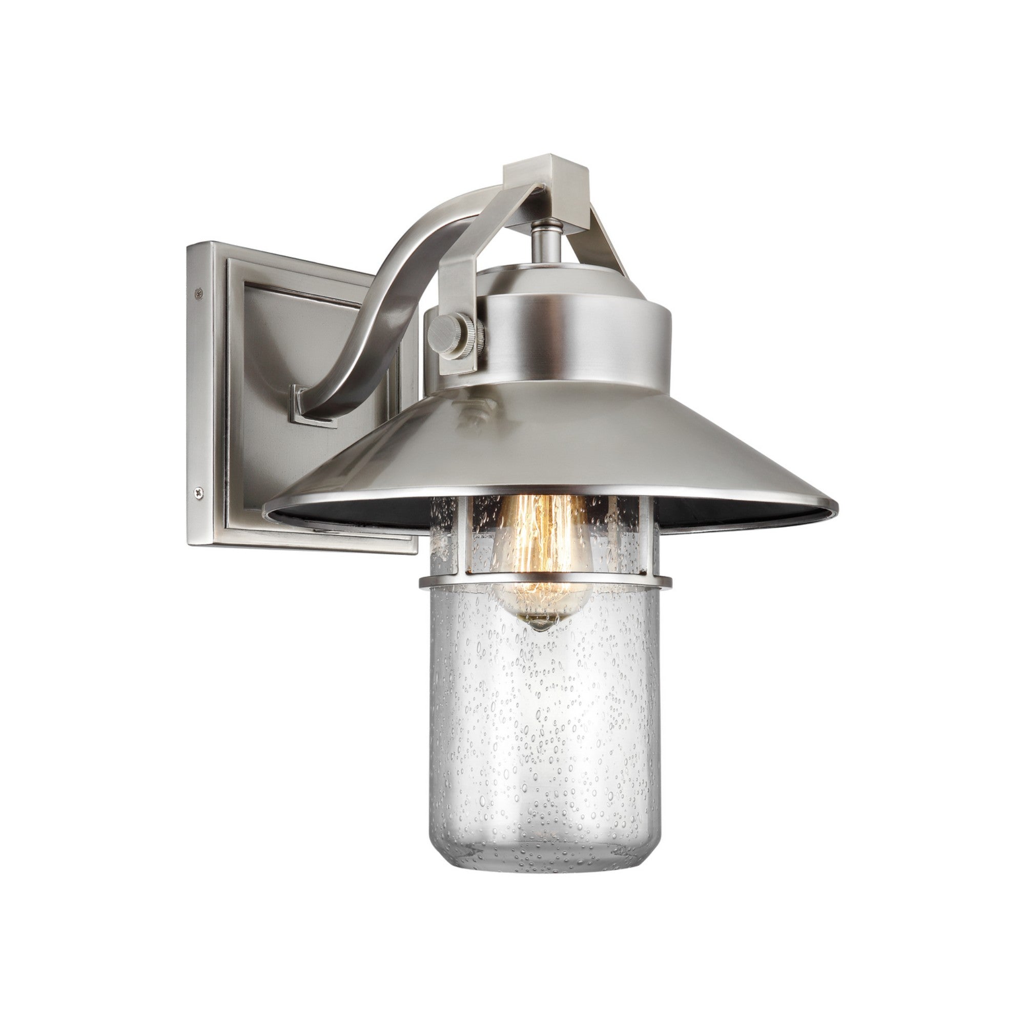 Boynton 16" Large Wall Sconce, Painted Brushed Steel Finish - Bees Lighting