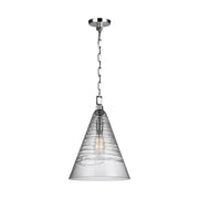 Elmore 12 in. Pendant Light Chrome Finish - Bees Lighting