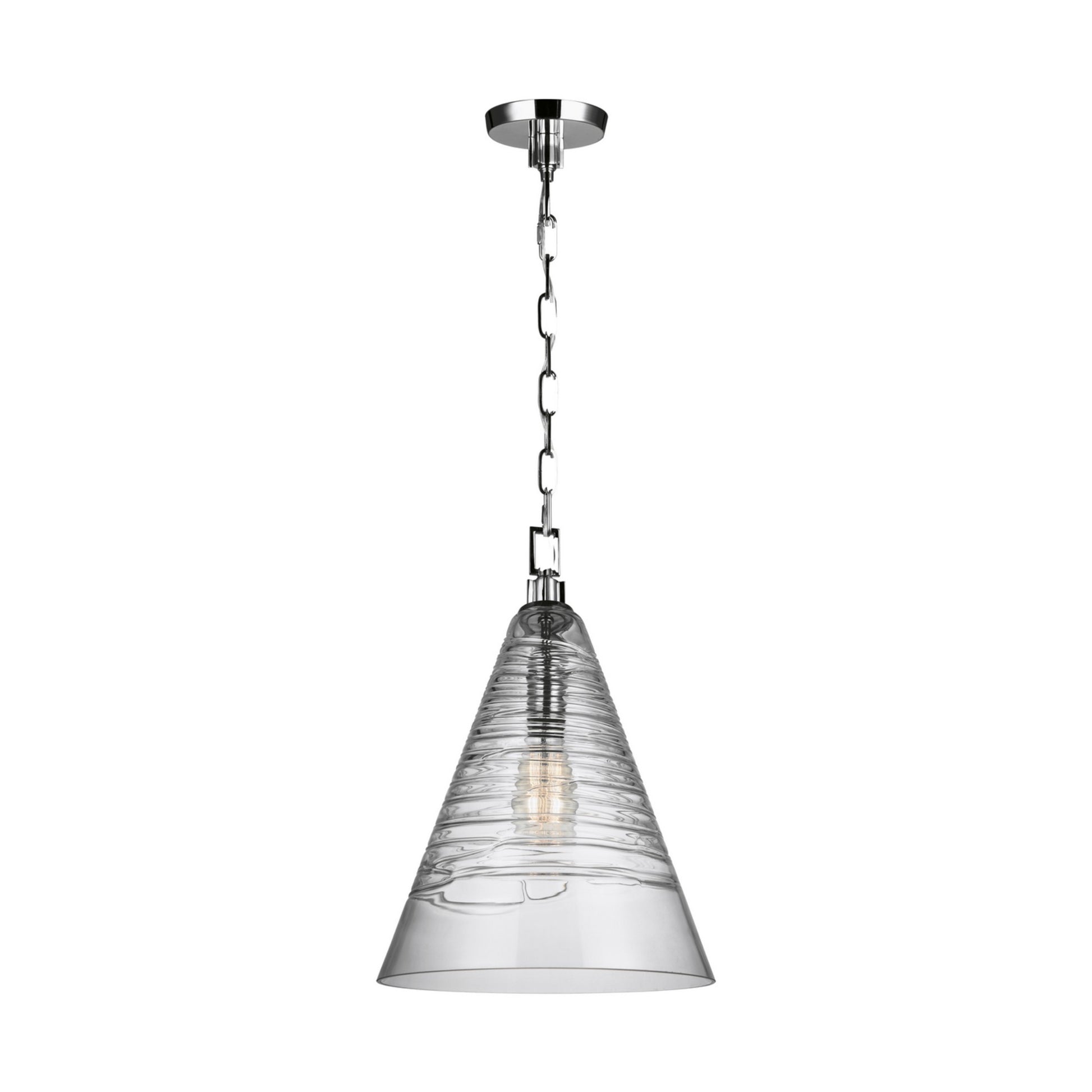 Elmore 12 in. Pendant Light Chrome Finish - Bees Lighting