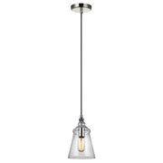 Loras 6" Mini Pendant, Chrome Finish - Bees Lighting