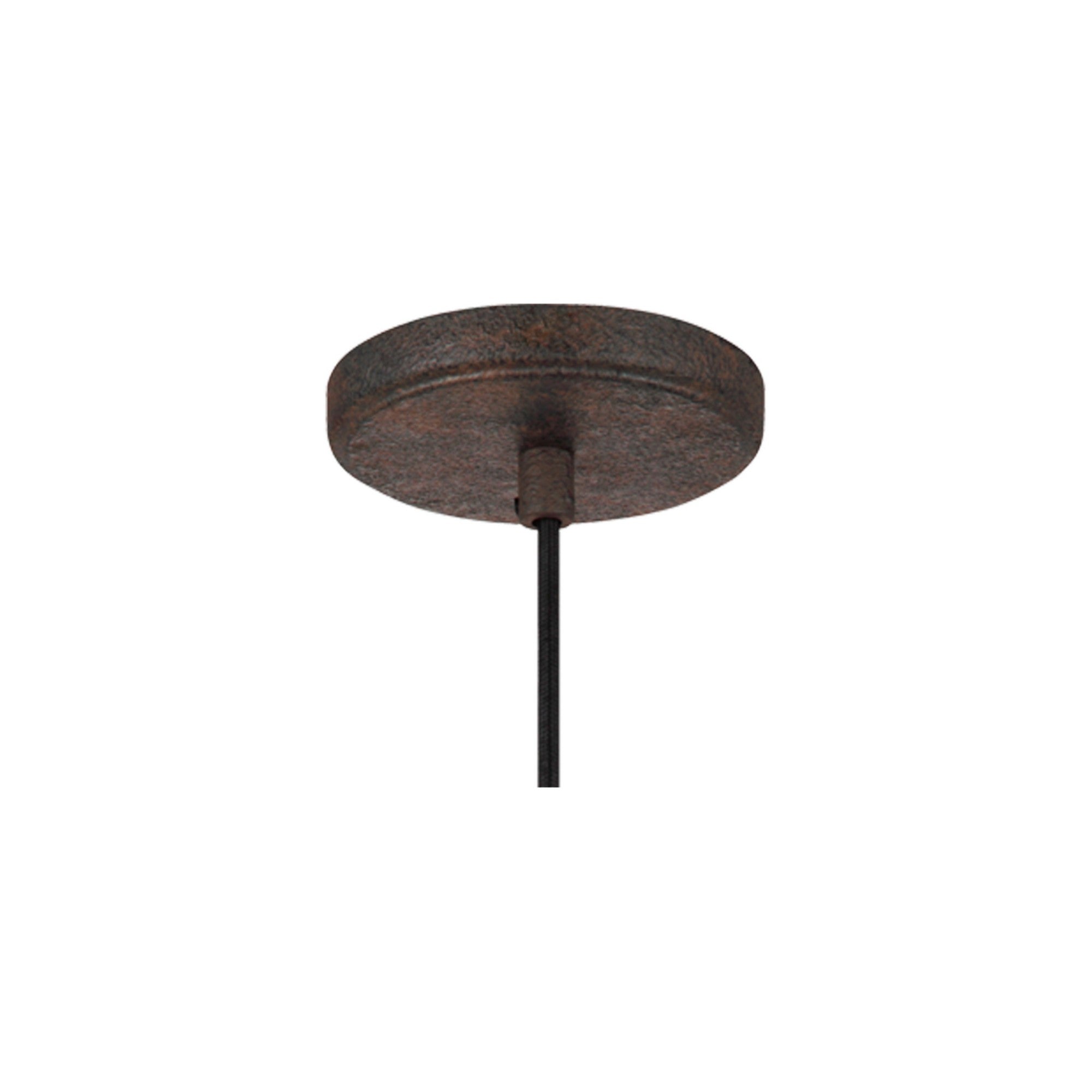 Loras 6" Mini Pendant, Dark Weathered Iron Finish - Bees Lighting