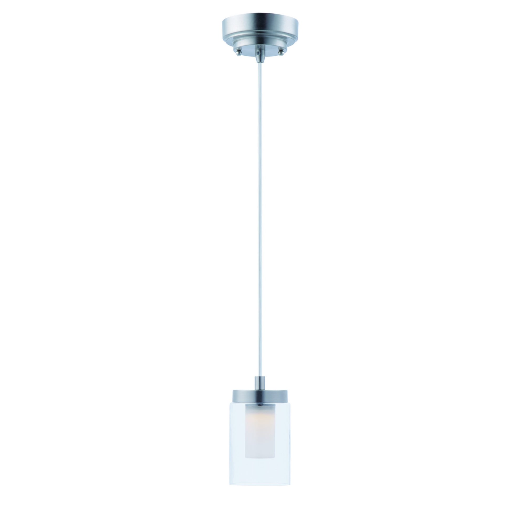 Mod 7" LED Mini Pendant, Satin Nickel Finish - Bees Lighting
