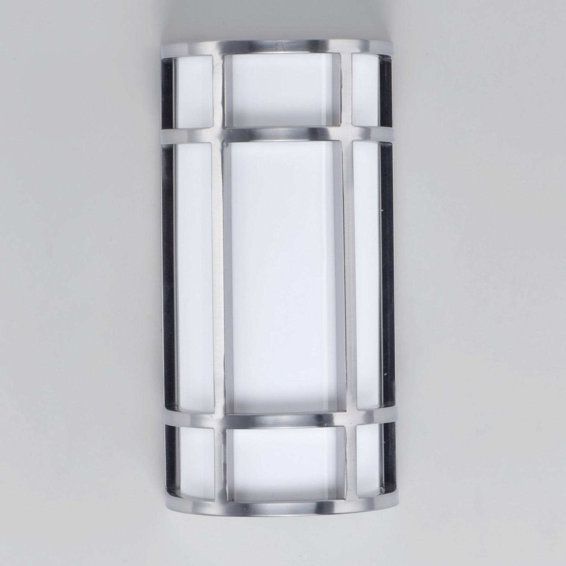 Moon Ray 12" LED Outdoor Wall Sconce, Satin Nickel Finish - Bees Lighting