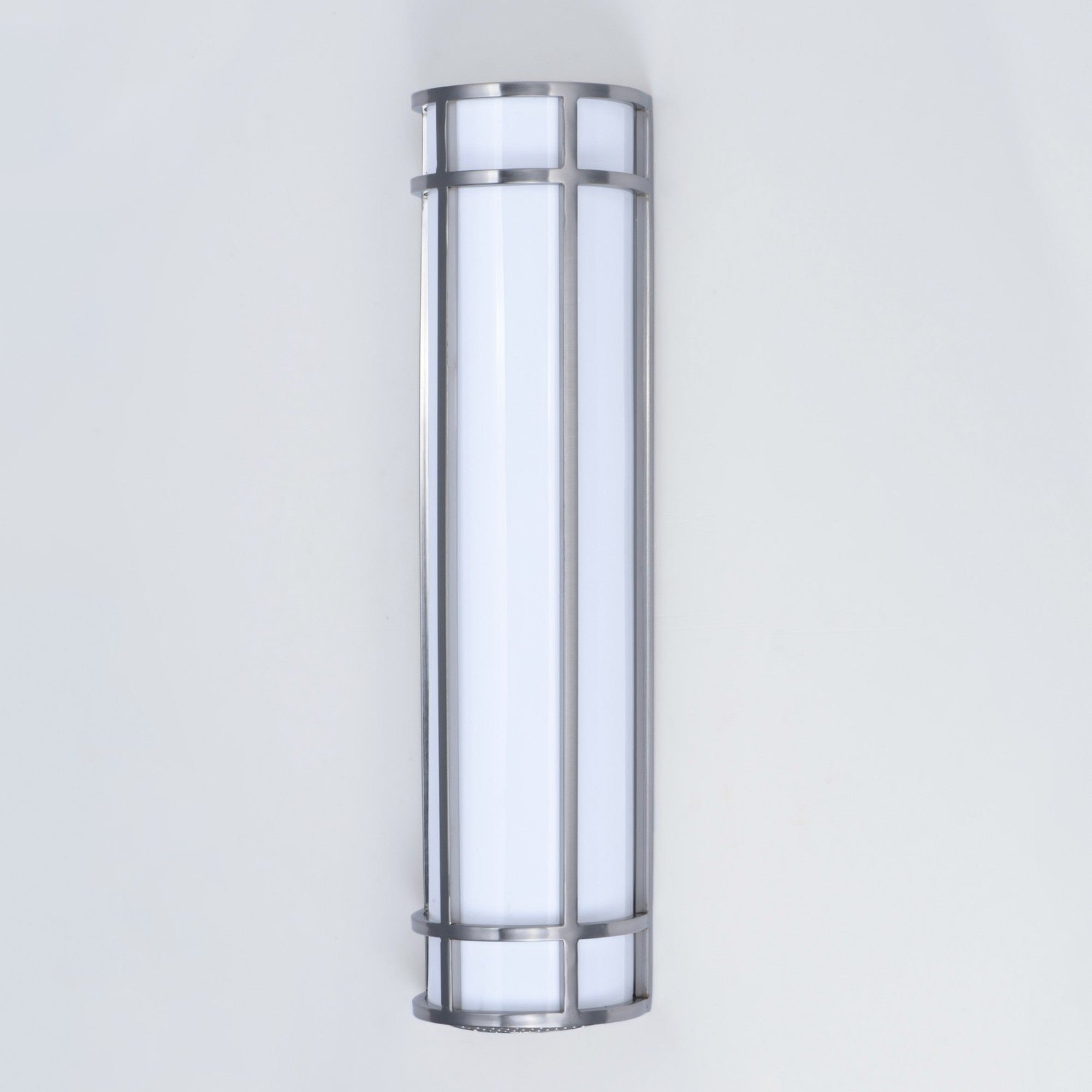 Moon Ray 24" LED Outdoor Wall Sconce, Satin Nickel Finish - Bees Lighting