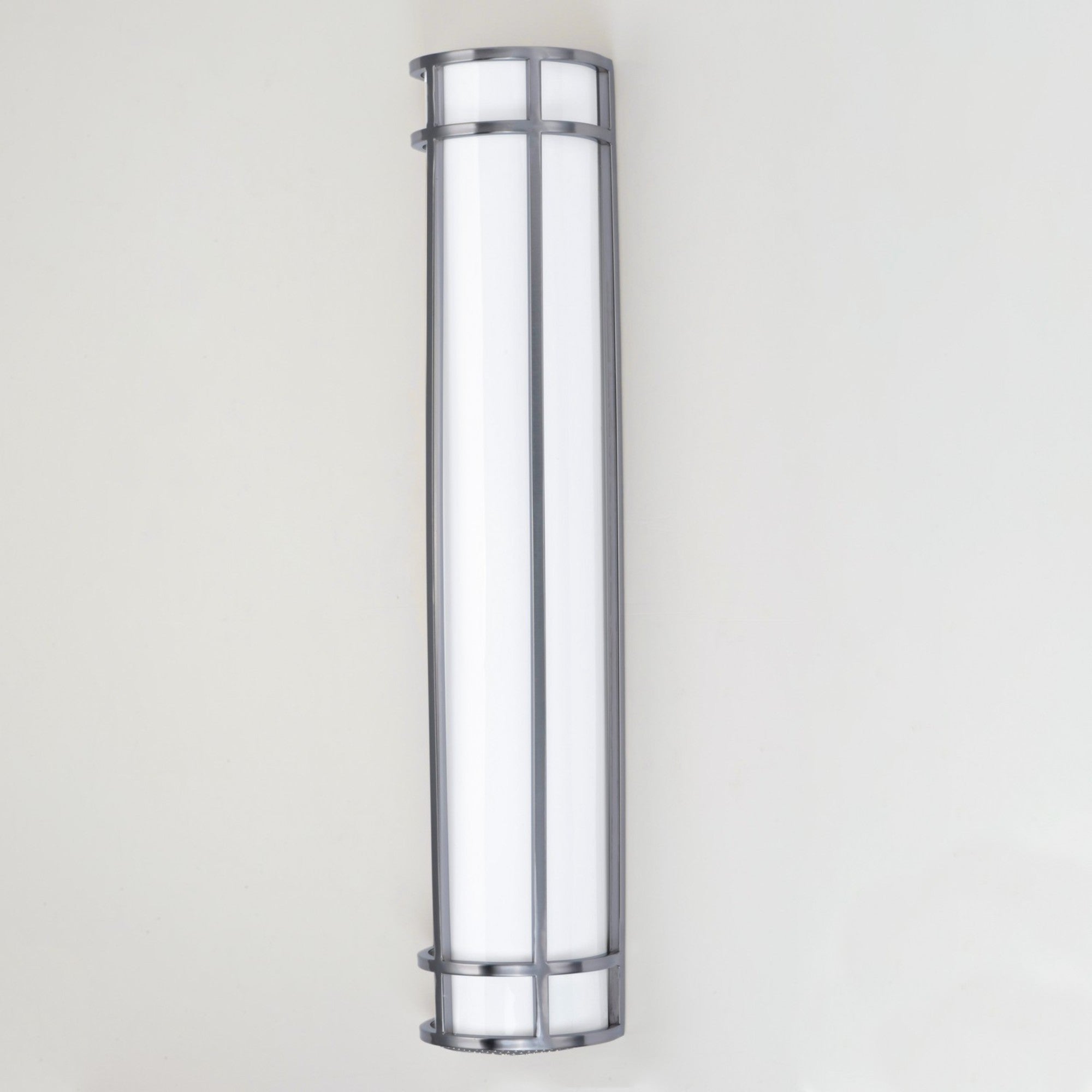 Moon Ray 30" LED Outdoor Wall Sconce, Satin Nickel Finish - Bees Lighting