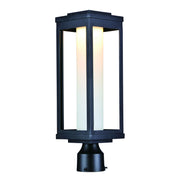 Salon LED 20" LED Outdoor Post/Pier Mount, Black Finish, White Glass - Bees Lighting