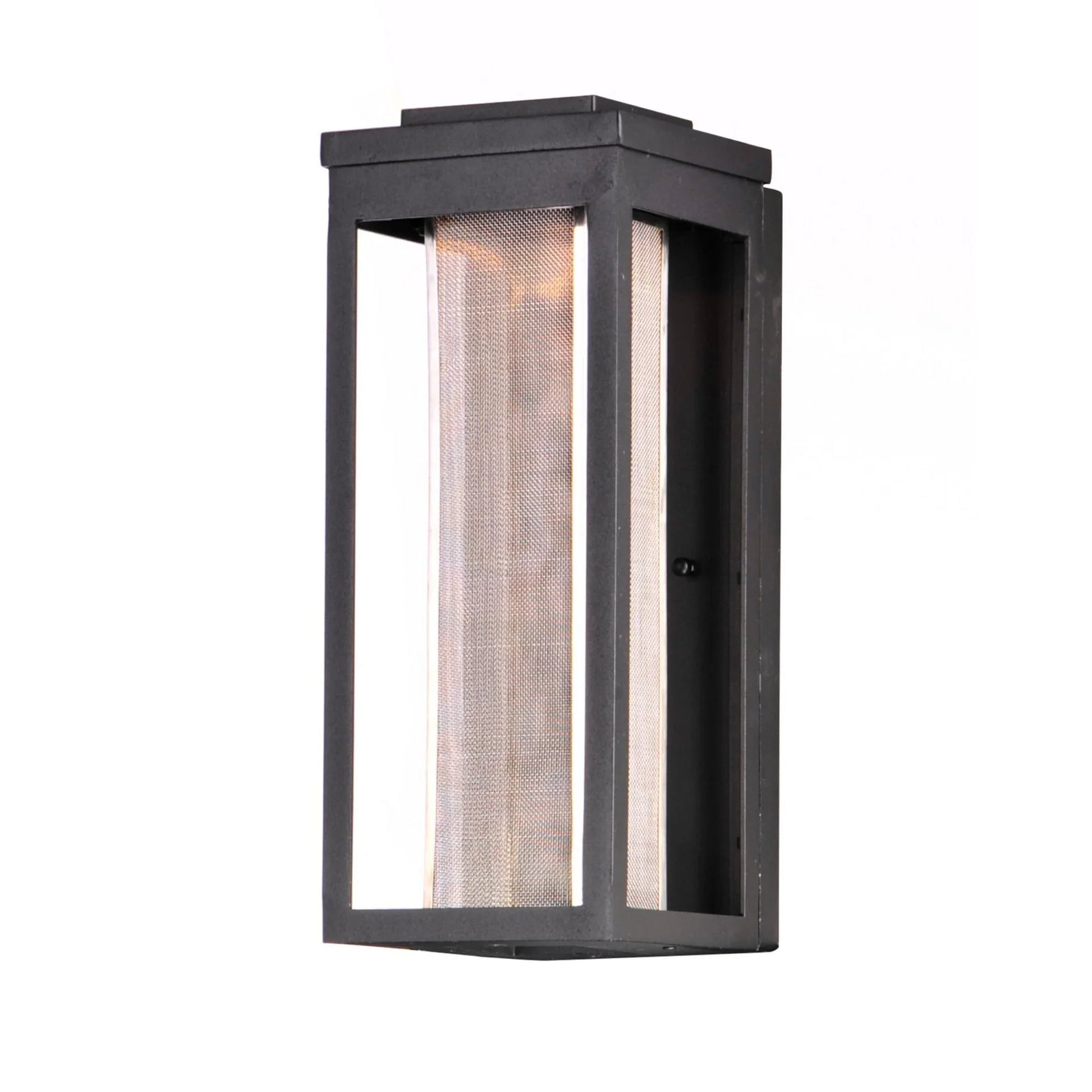 Salon LED 15" LED Outdoor Wall Sconce, Black Finish, Mesh Screen Diffuser - Bees Lighting