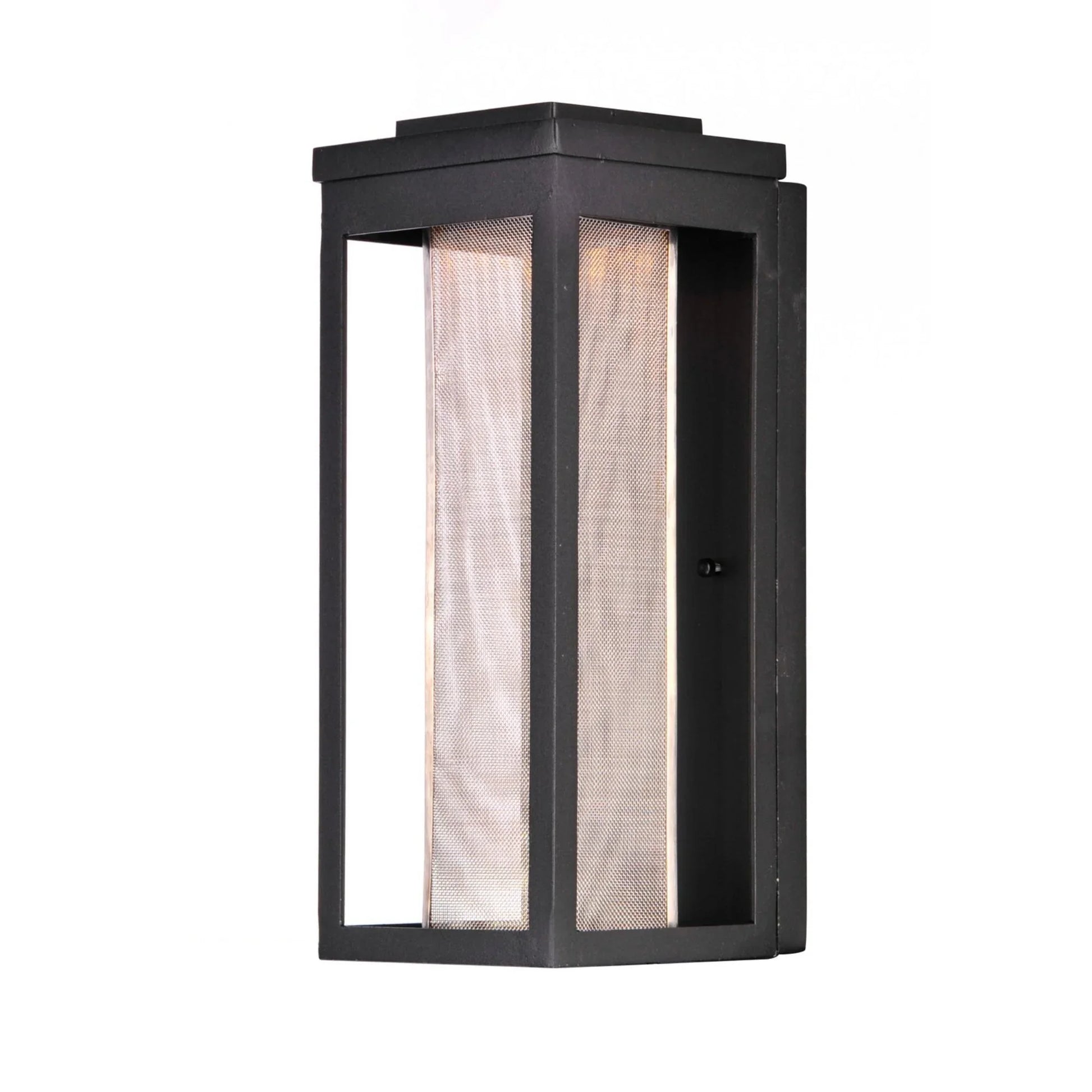 Salon LED 15" LED Outdoor Wall Sconce, Black Finish, Mesh Screen Diffuser - Bees Lighting