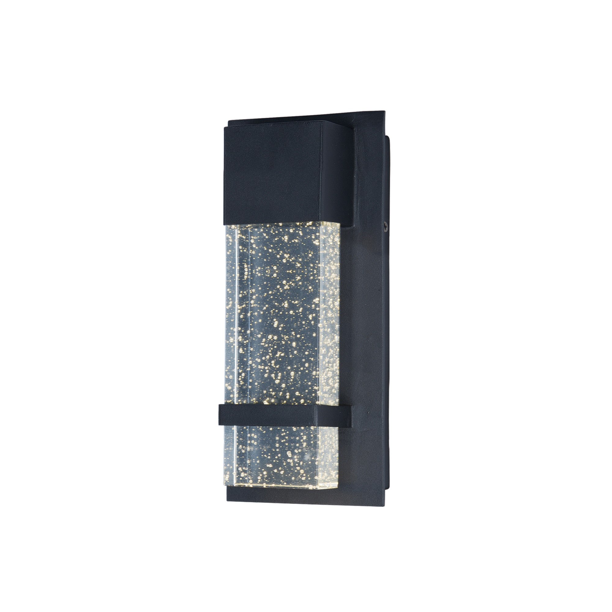 Cascade 7" Wide LED Outdoor Wall Sconce, Black Finish - Bees Lighting