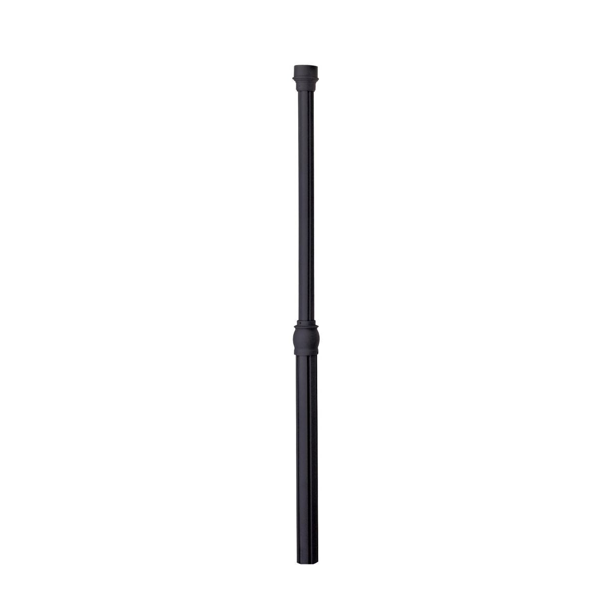8.5 ft Round Aluminum Direct Burial Pole 3.5 In. Shaft Black Finish