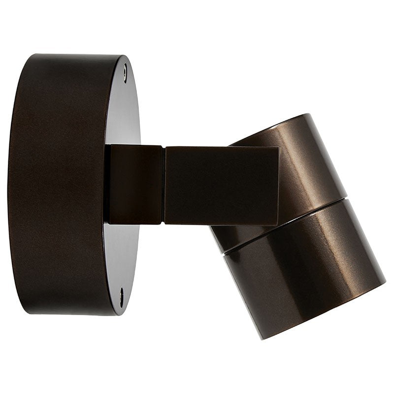KO 5" 1 Light LED Outdoor Cylinder Swing Arm Wall Sconce Bronze Finish - Bees Lighting