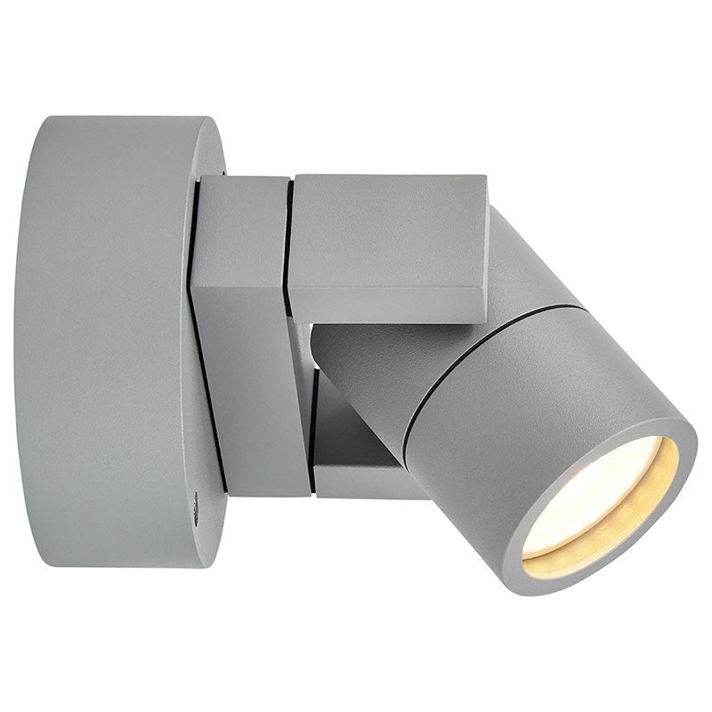 LED Outdoor Cylinder Wall Light, 5W, 346 Lumens, 3000K, 120V, Satin - Bees Lighting