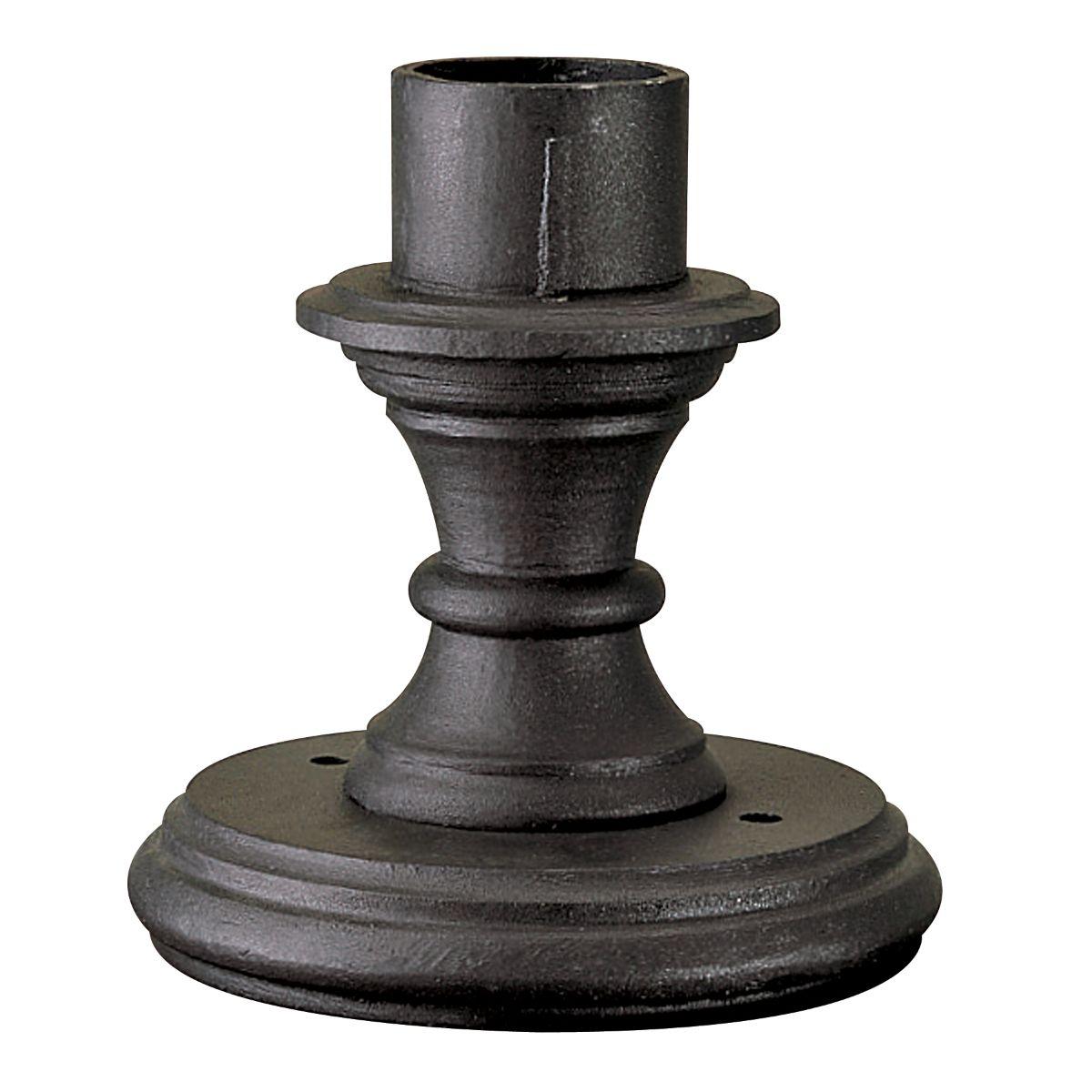 9 In. Pier Mount Base Black Finish - Bees Lighting