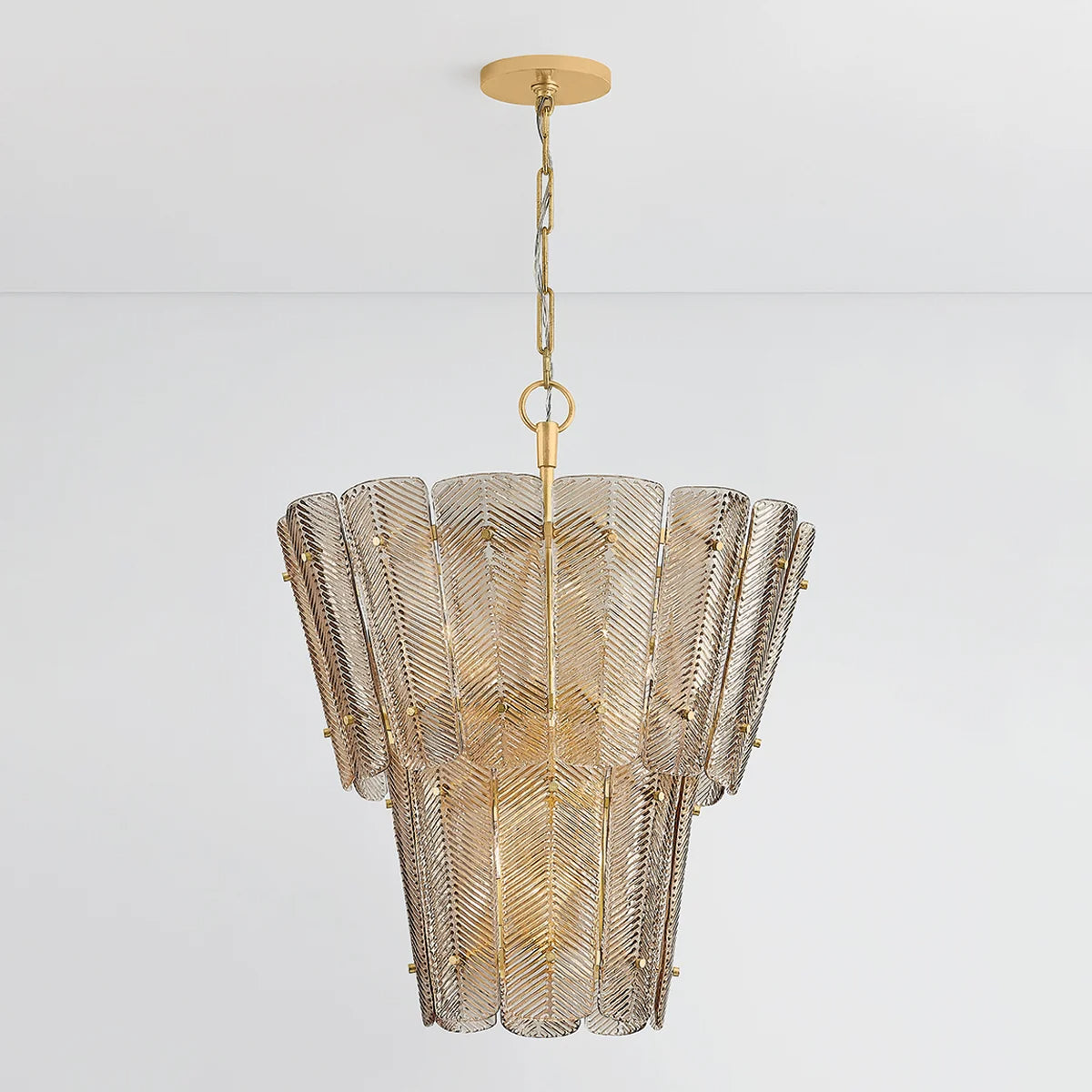 Cassian 34" 10 Lights Chandelier Vintage Gold Finish - Bees Lighting