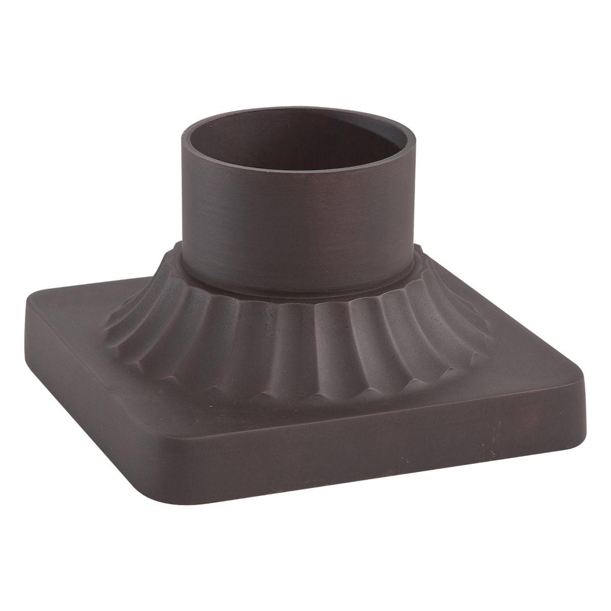 3.5 In. Aluminum Pier Mount Base Dorian Bronze Finish - Bees Lighting