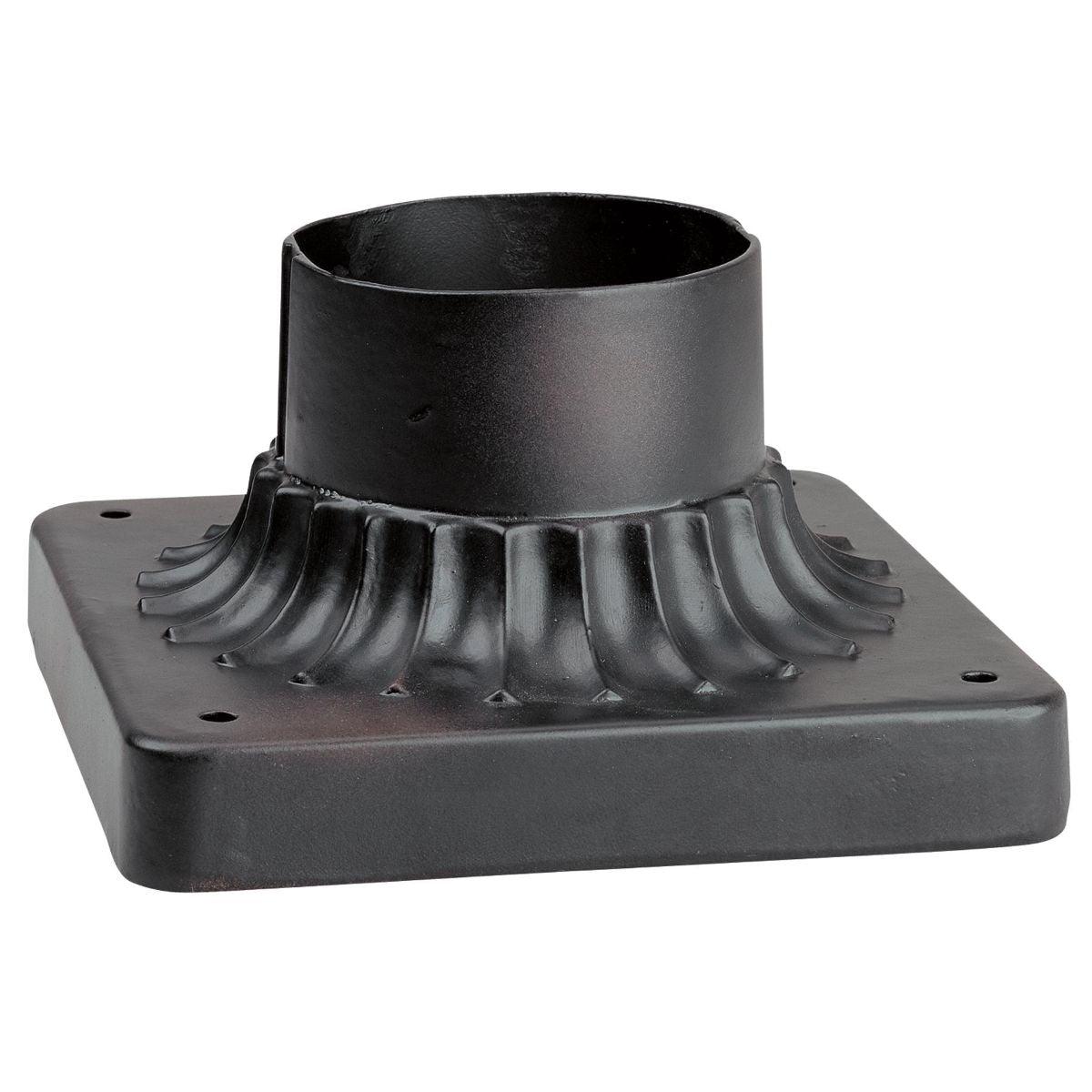 3.5 In. Aluminum Pier Mount Base Heritage Bronze Finish - Bees Lighting