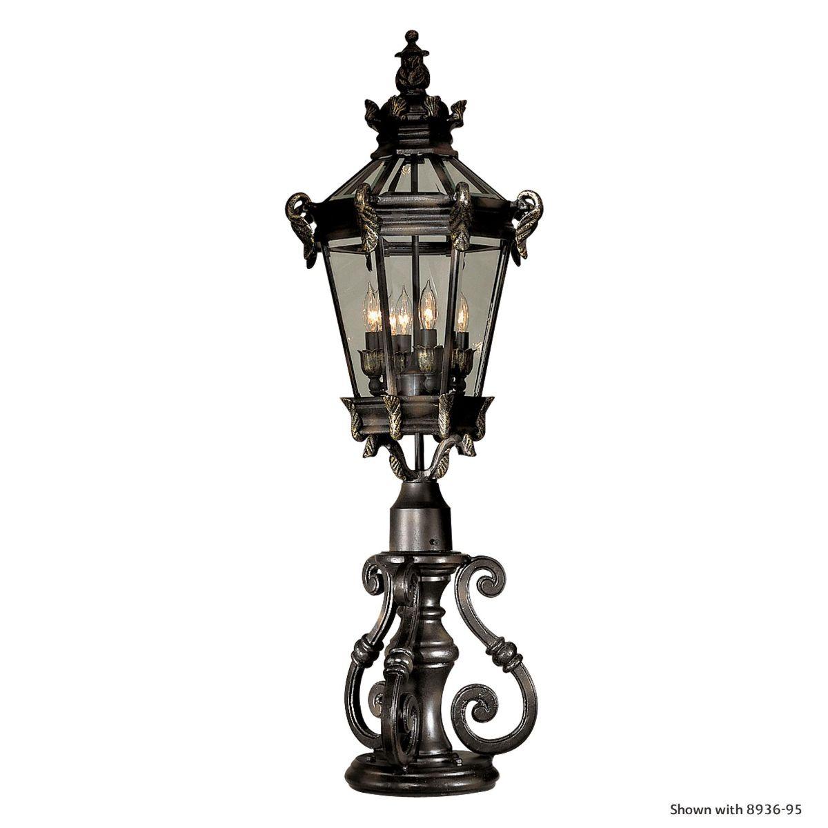 14.25 In. Aluminum Pier Mount Base Heritage Bronze Finish - Bees Lighting