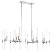 Pillar 38" 6-Light Island Light, Chrome Finish - Bees Lighting