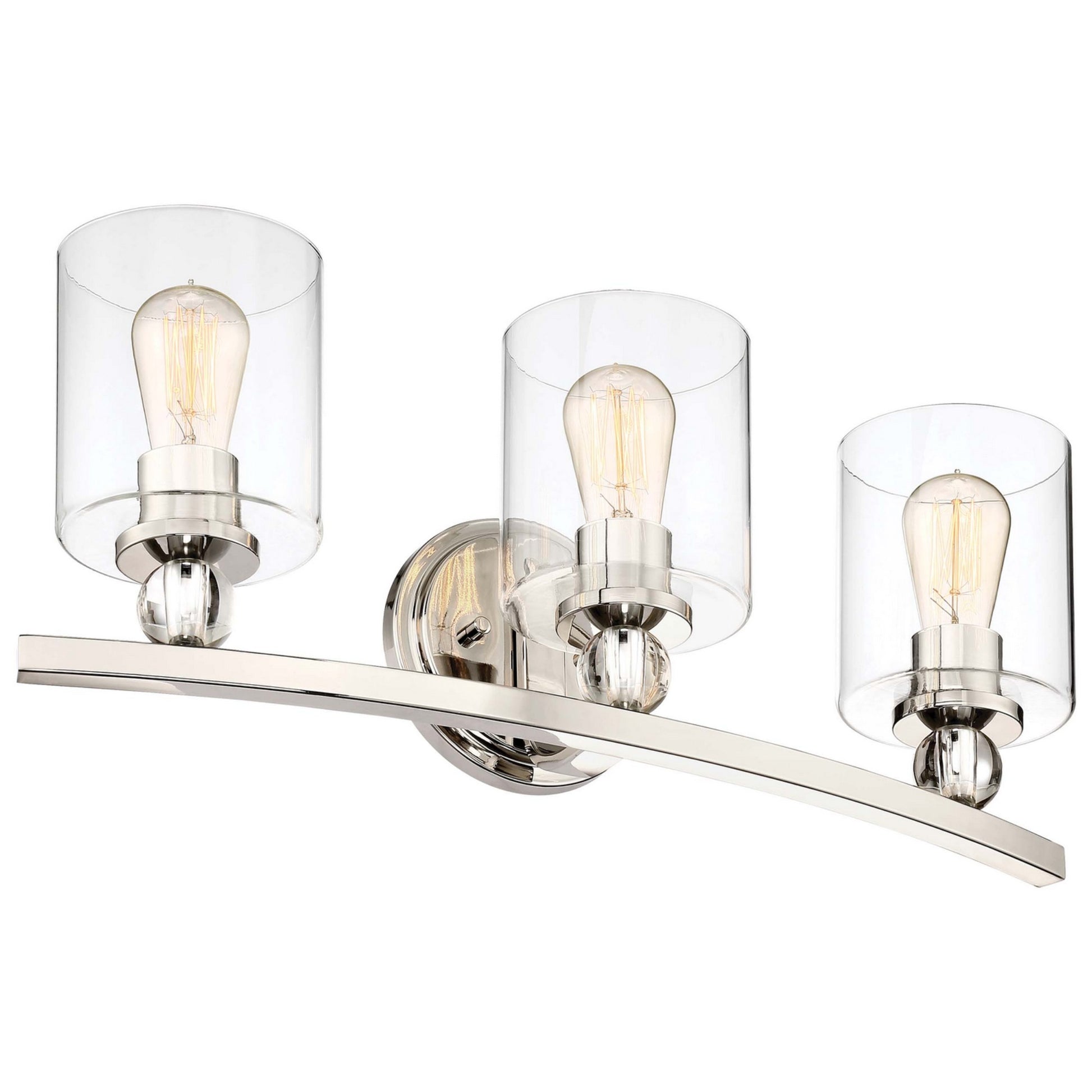 Studio 5 24" 3-Light Bath Vanity, Polished Nickel Finish - Bees Lighting