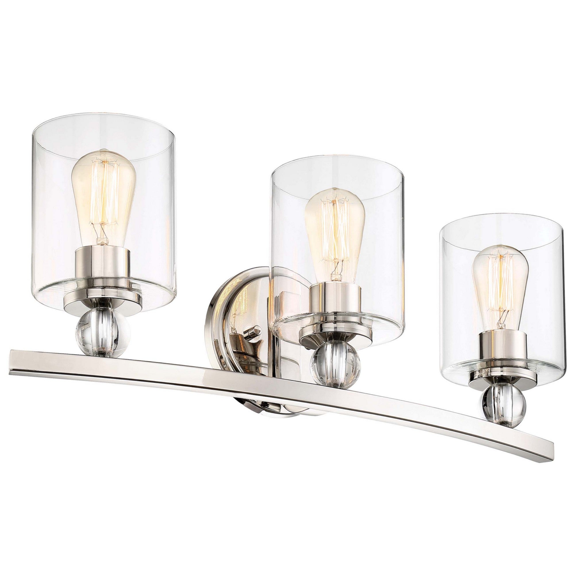 Studio 5 24" 3-Light Bath Vanity, Polished Nickel Finish - Bees Lighting