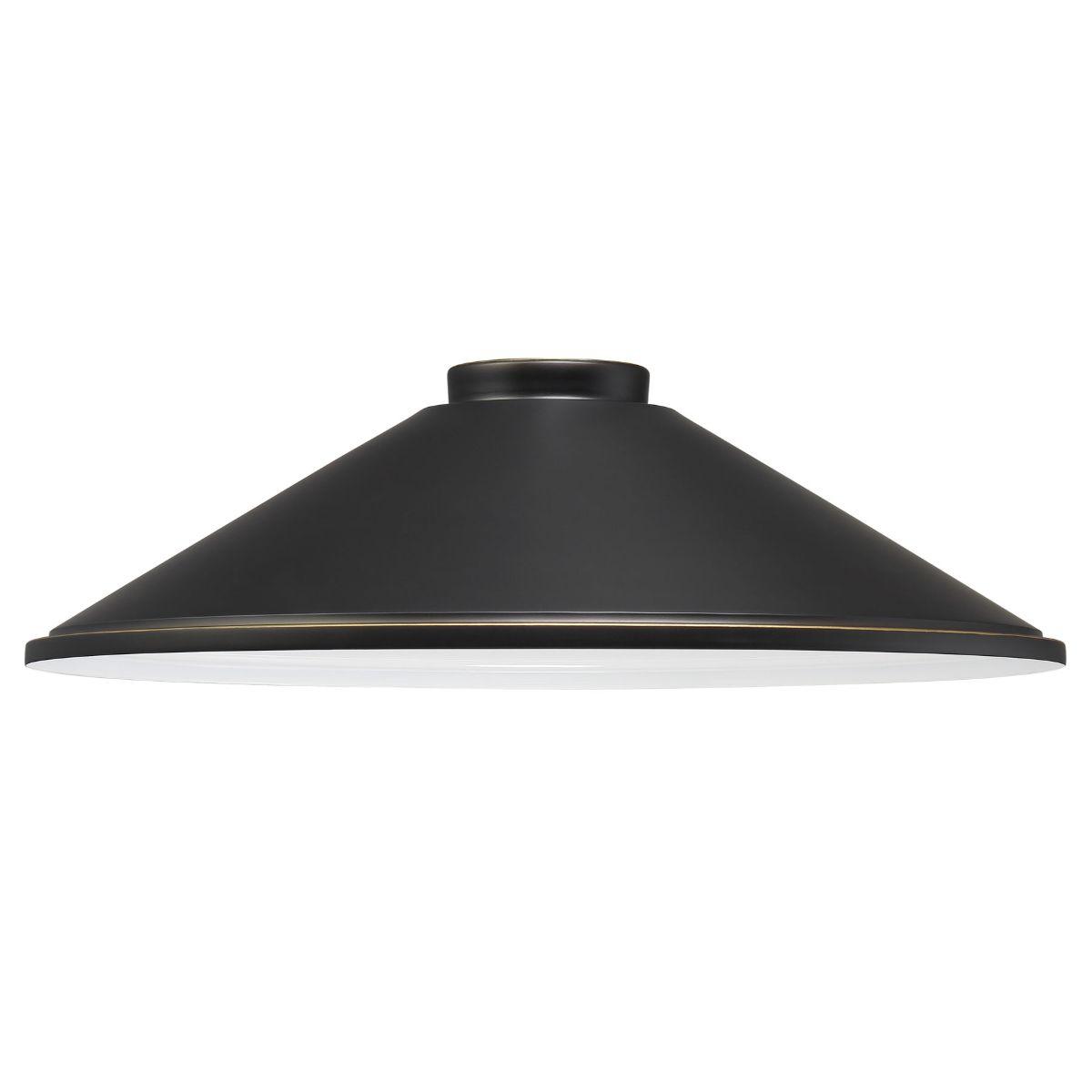 RLM 18 in. Cone Path Light Shade Oil Rubbed Bronze & matte Gold finish - Bees Lighting