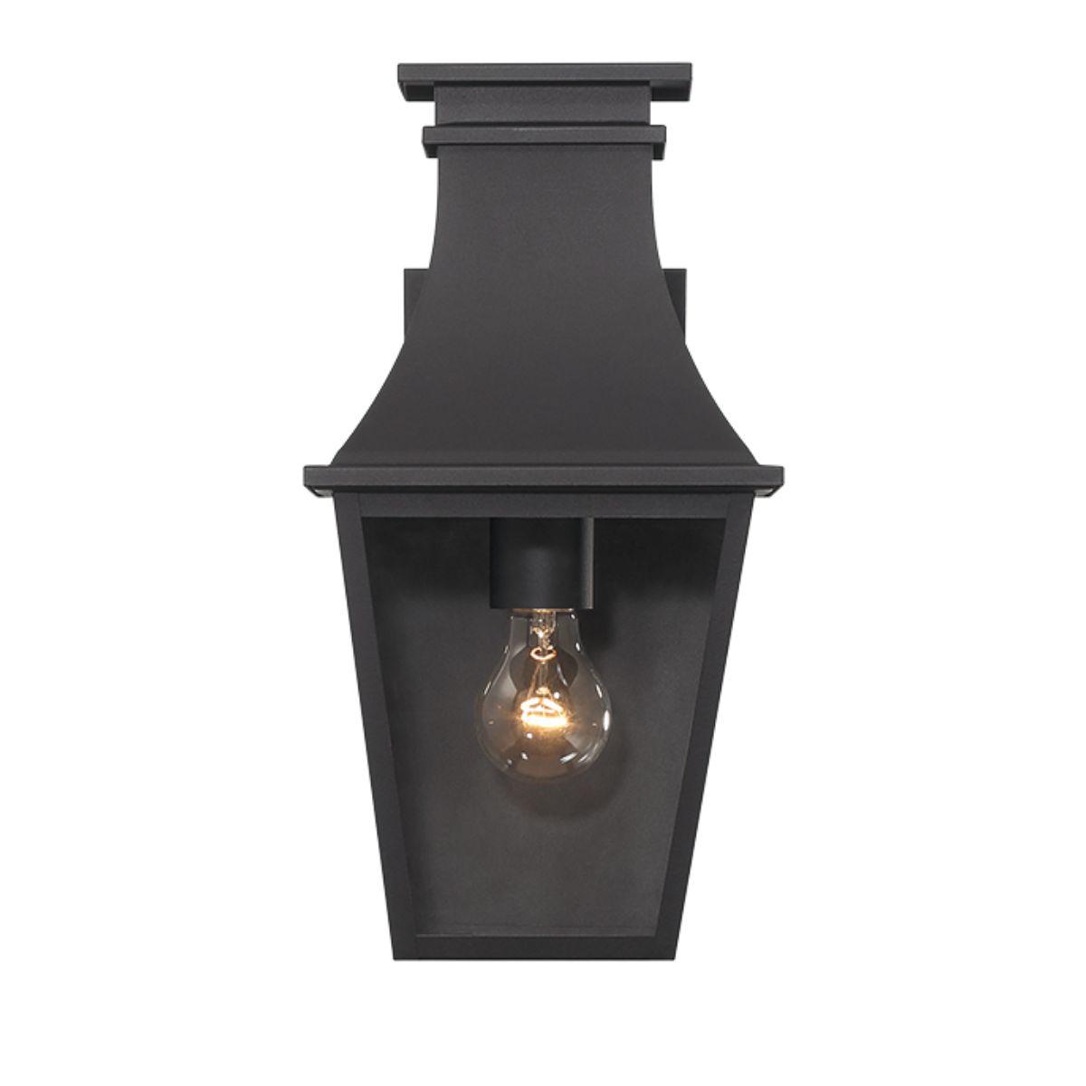 Gloucester 15 In. Outdoor wall lantern Black Finish - Bees Lighting