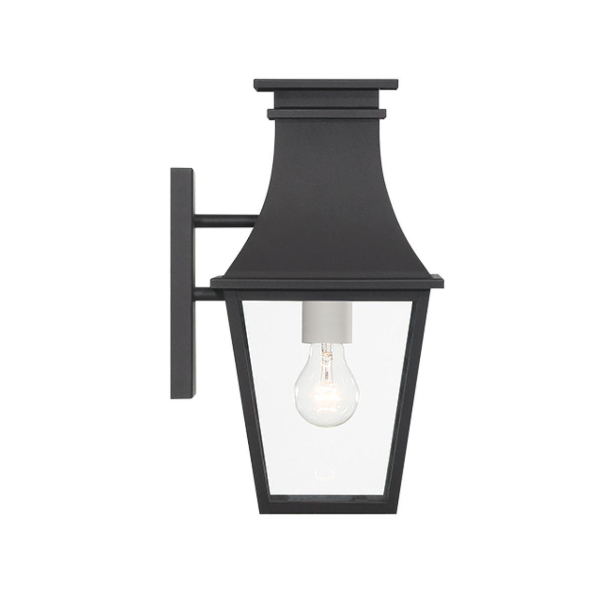 Gloucester 15 In. Outdoor wall lantern Black Finish - Bees Lighting