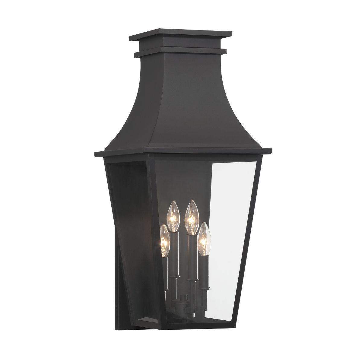 Gloucester 26 In. Outdoor wall lantern Black Finish