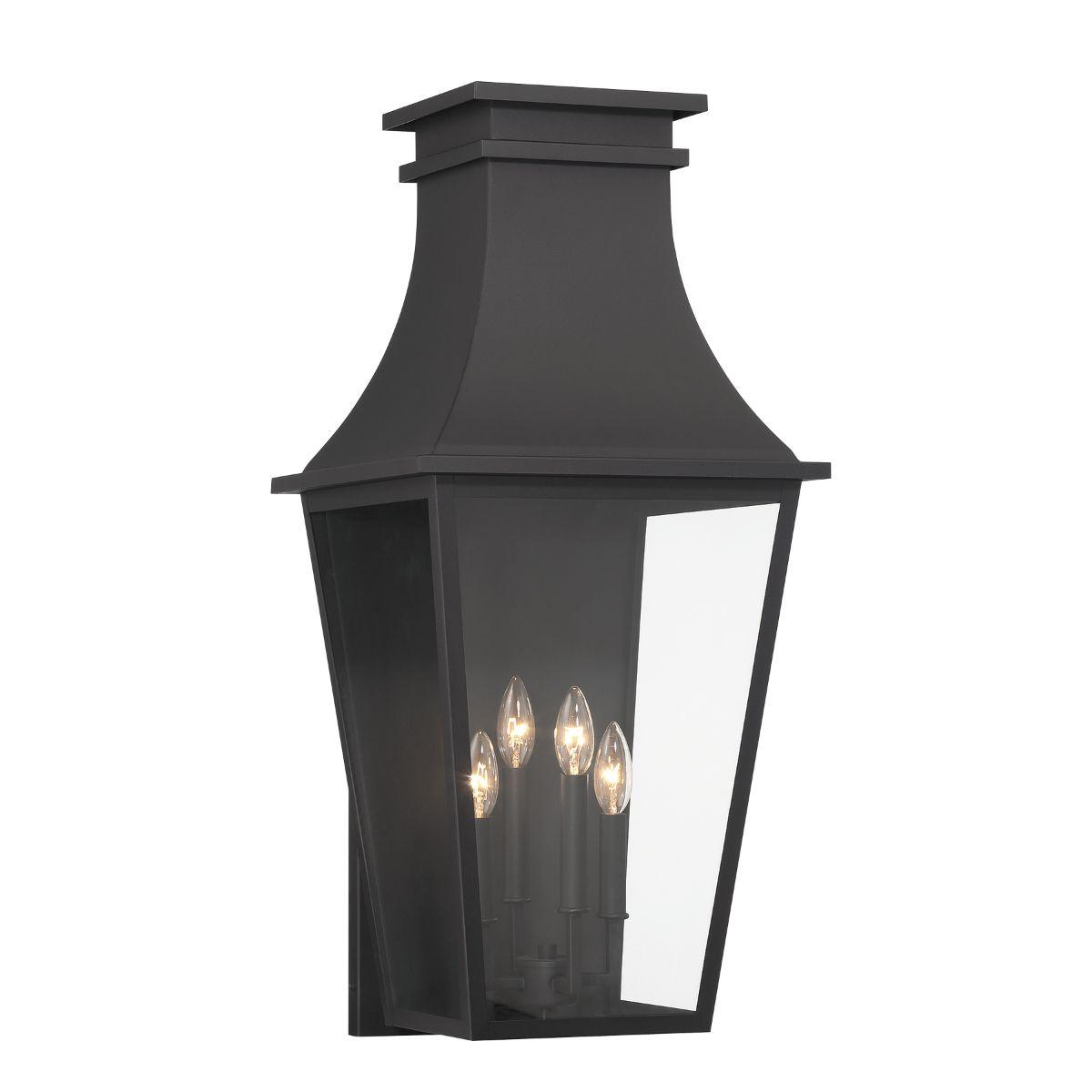 Gloucester 31 In. Outdoor wall lantern Black Finish