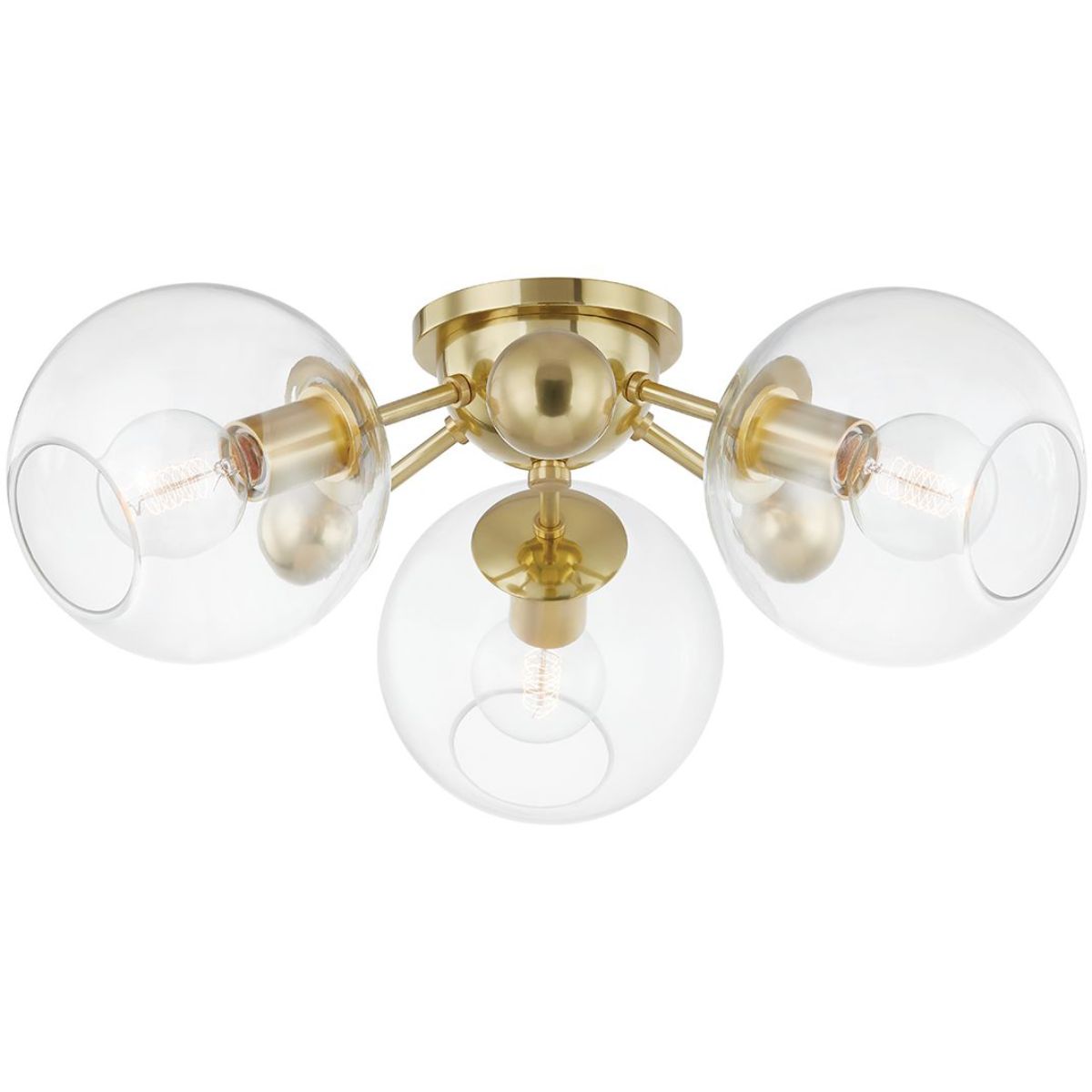 Abbott Semi Flush Mount Ceiling Light - Bees Lighting