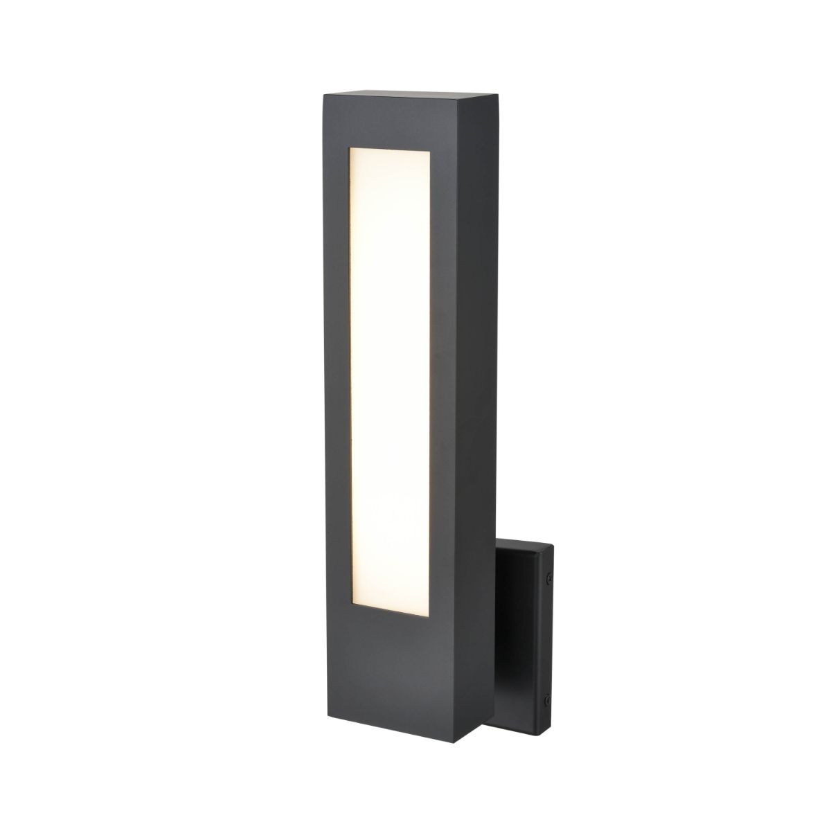 Amster 16 In. LED Outdoor Wall Sconce 1080 Lumens Black Finish