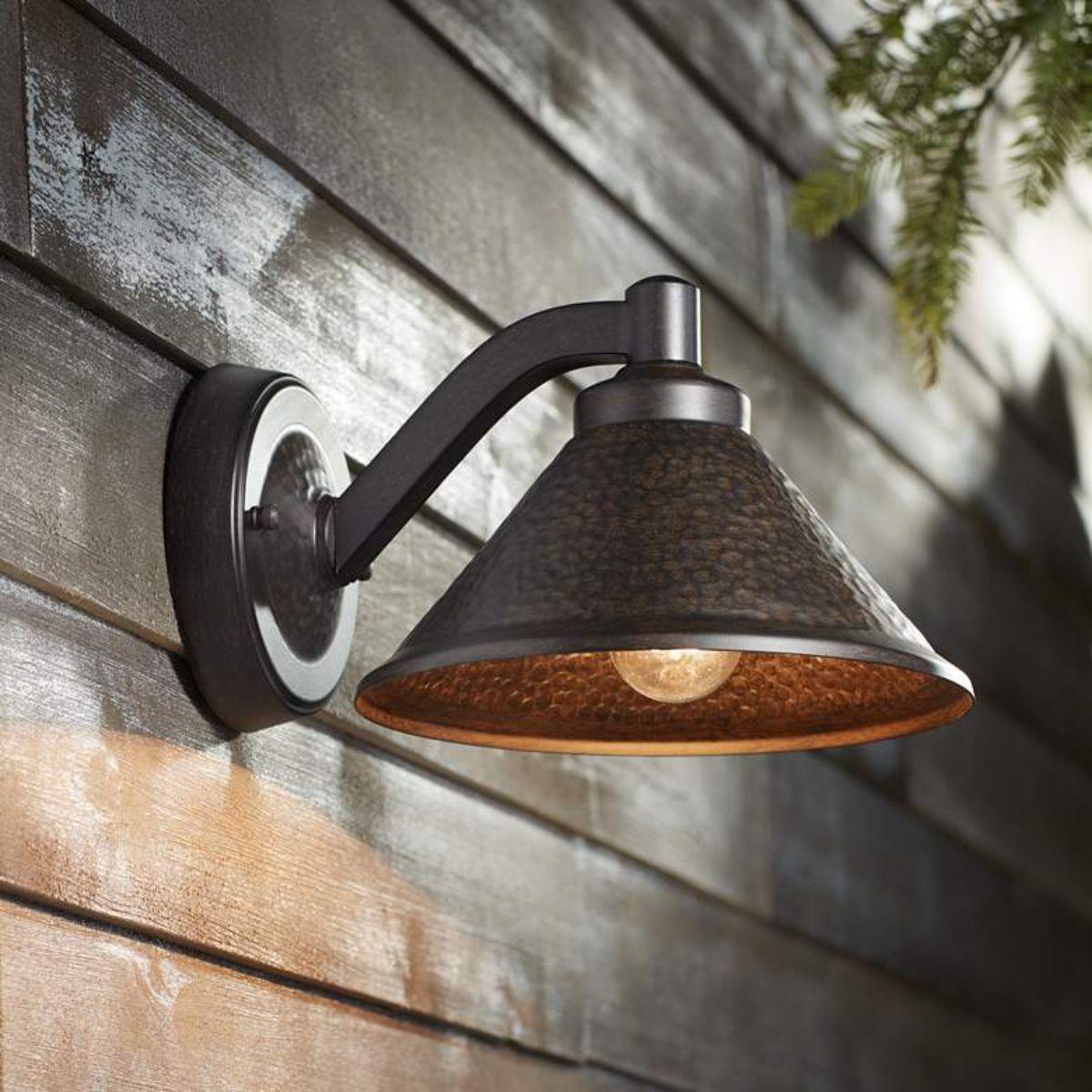 Kirkham 9 in. Outdoor Barn Light Aspen Bronze Finish - Bees Lighting