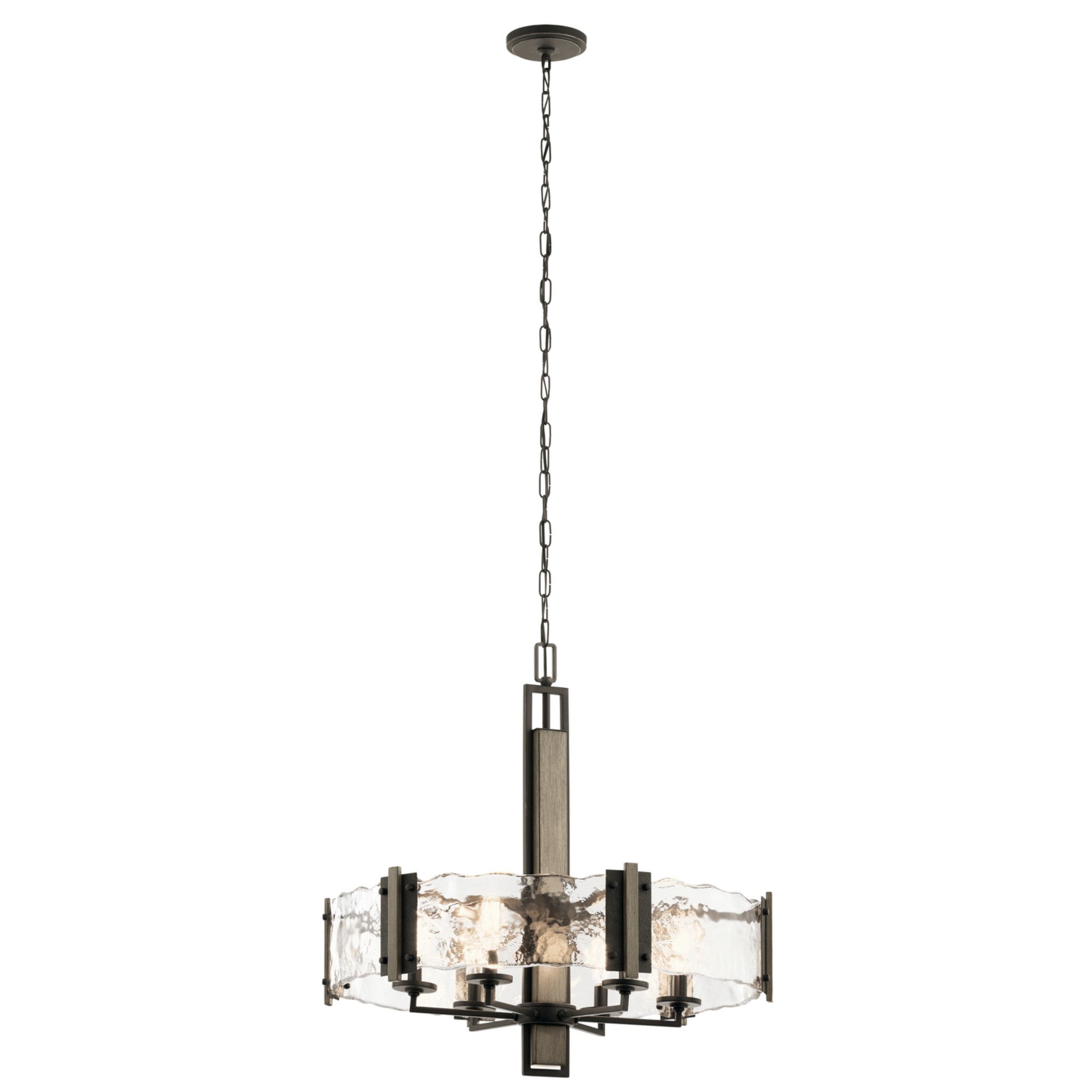 Aberdeen 28" 6-Light Chandelier, Olde Bronze Finish - Bees Lighting