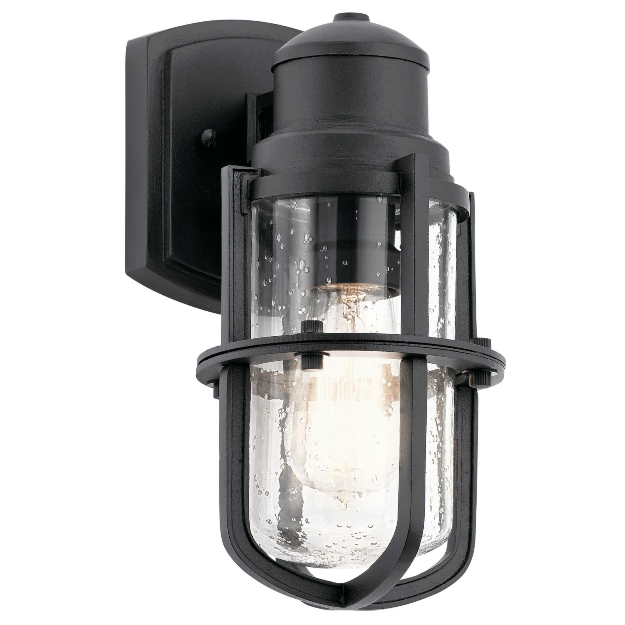 Suri 11" Outdoor Wall Light, Textured Black Finish - Bees Lighting