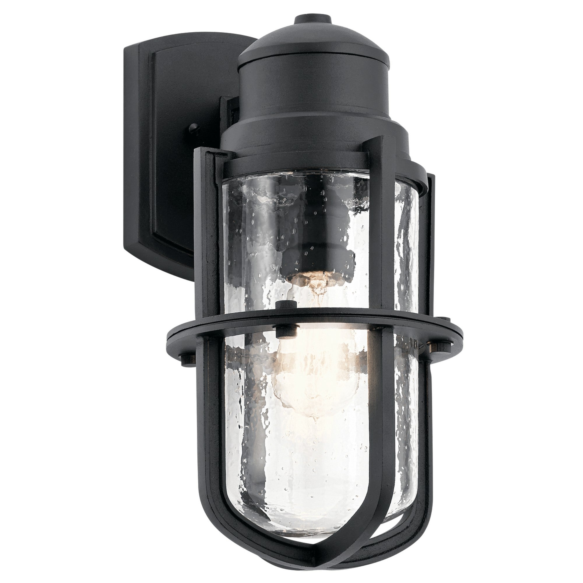 Suri 16" Outdoor Wall Light, Textured Black Finish - Bees Lighting