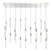 Magic 54" 23-Light LED Linear Pendant, Polished Nickel Finish - Bees Lighting