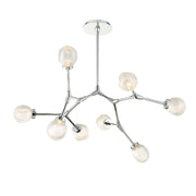Catalyst 28" LED Chandelier, Polished Nickel Finish - Bees Lighting