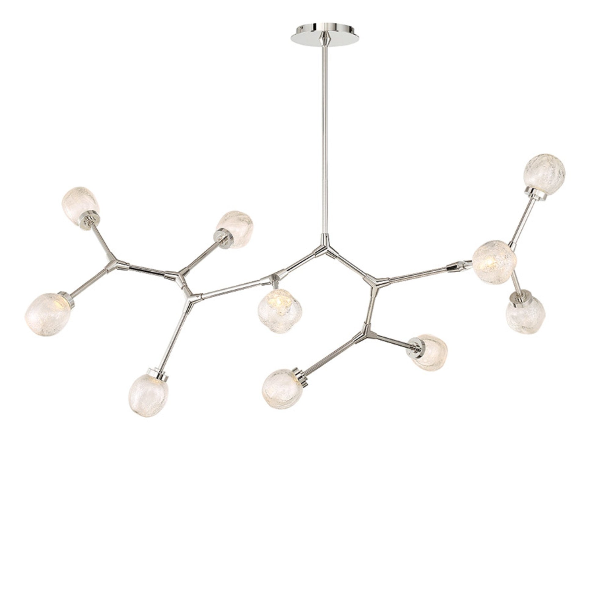 Catalyst 51" LED Linear Pendant, Polished Nickel Finish - Bees Lighting