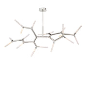 Kryptonite 55" LED Linear Pendant, Polished Nickel Finish - Bees Lighting
