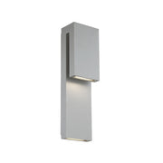 Double Down 18" LED Outdoor Wall Sconce, Graphite Finish - Bees Lighting