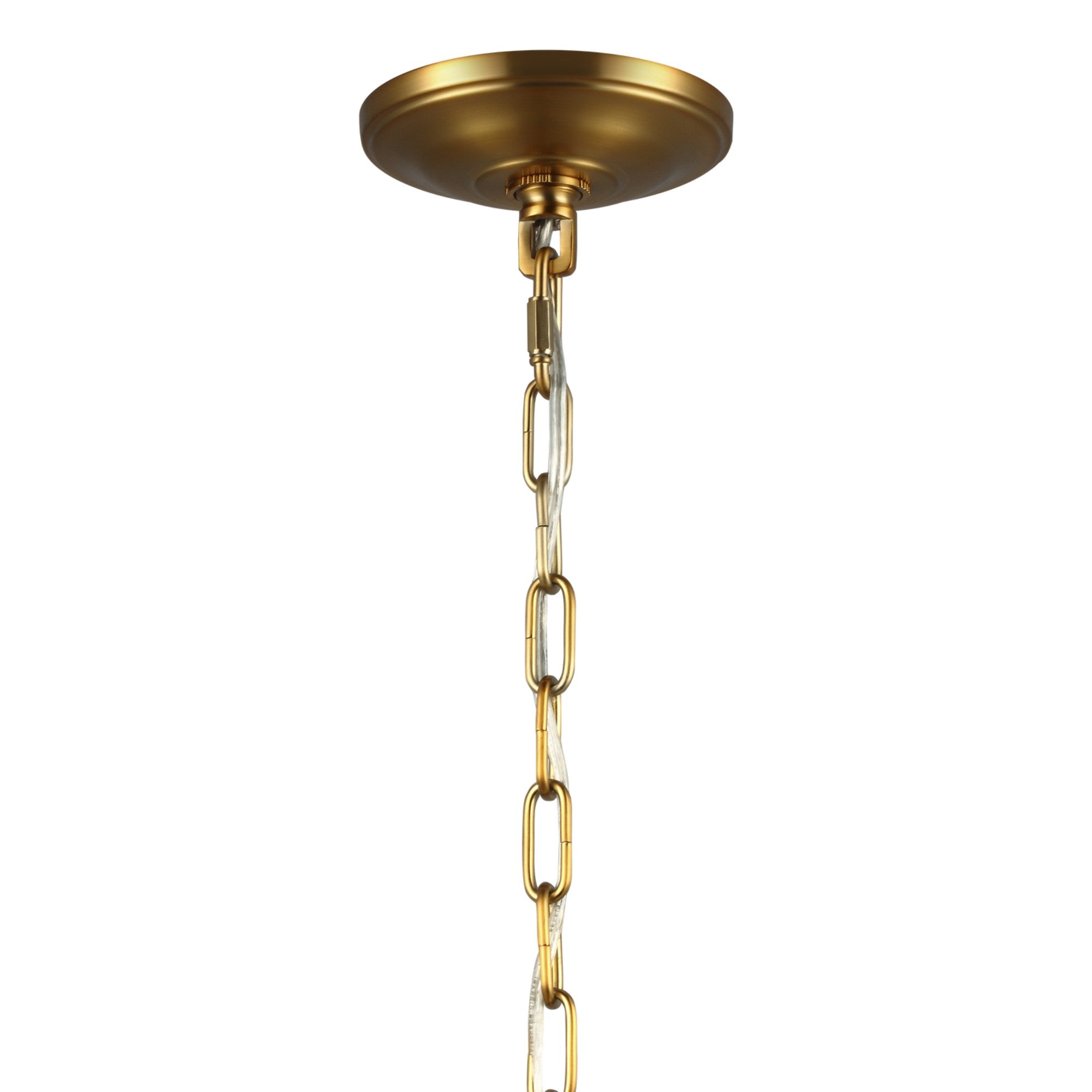 Lawler 16" Orb Pendant, Burnished Brass Finish - Bees Lighting