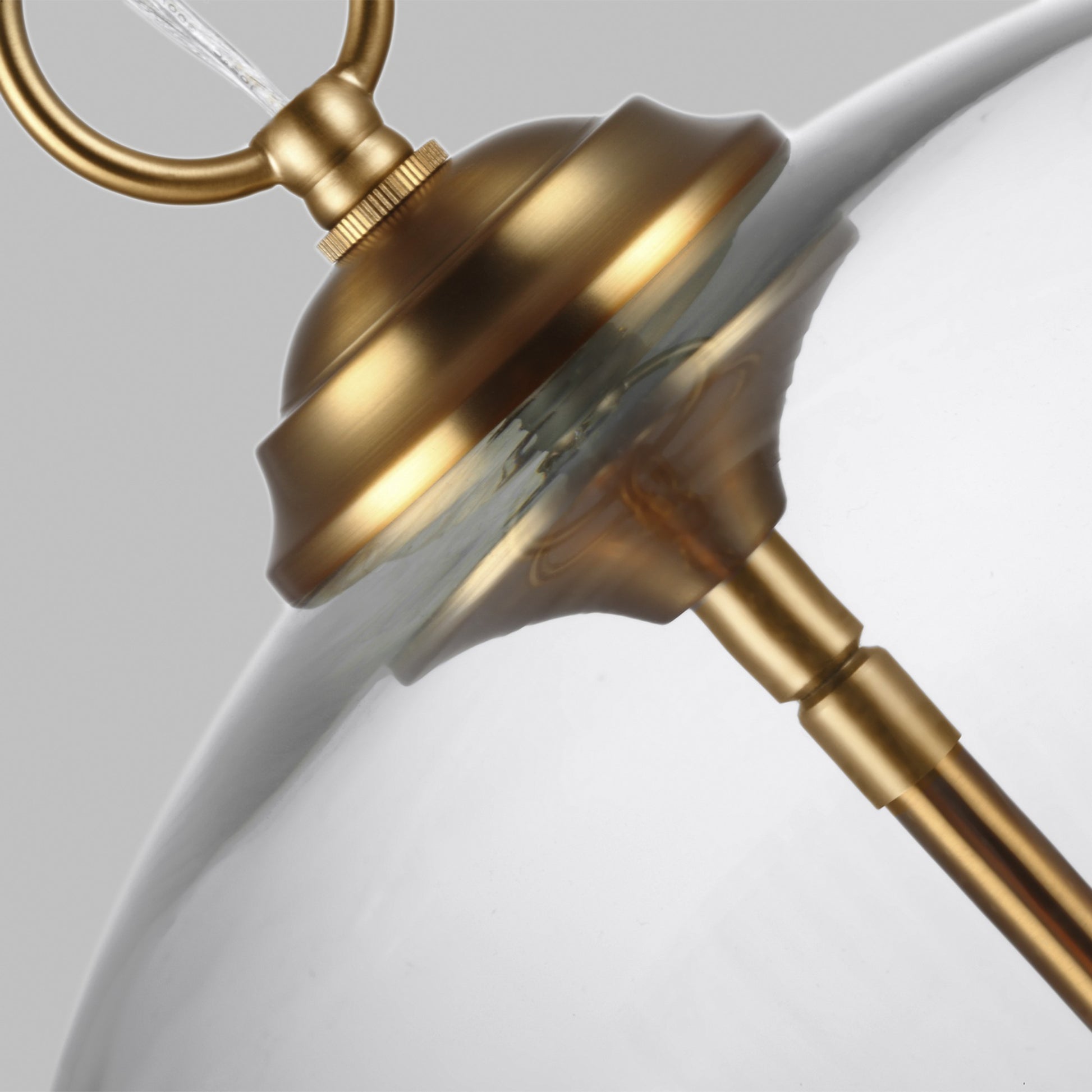 Lawler 16" Orb Pendant, Burnished Brass Finish - Bees Lighting