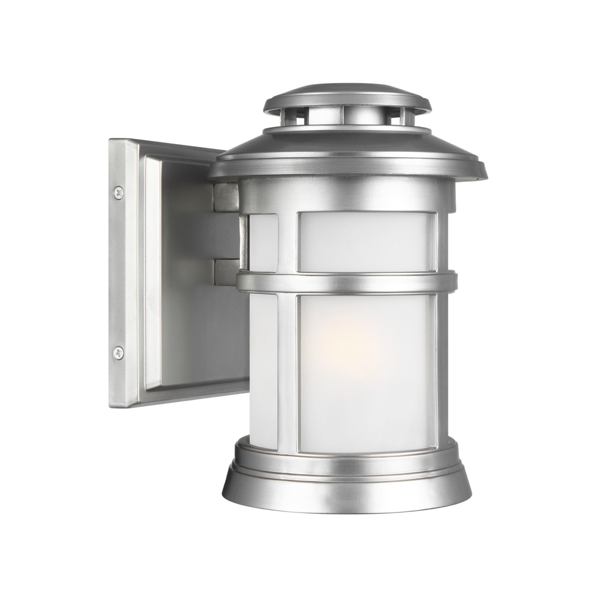 Newport 9" Extra Small Wall Lantern, Painted Brushed Steel Finish - Bees Lighting