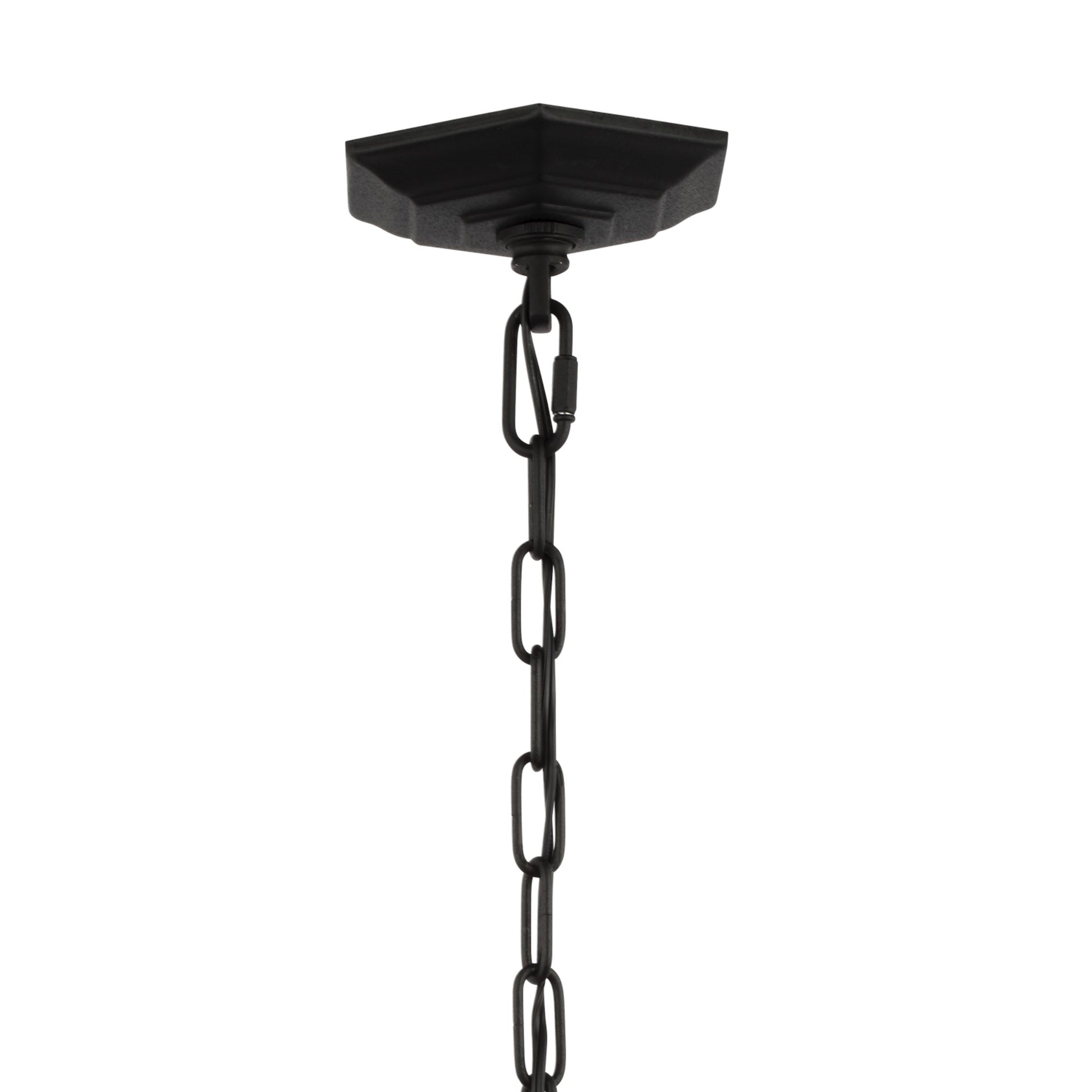 Cotswold Lane 10" 3-Light Small Pendant, Black Finish with Clear Seeded Glass - Bees Lighting