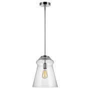 Loras 12" Pendant, Chrome Finish - Bees Lighting