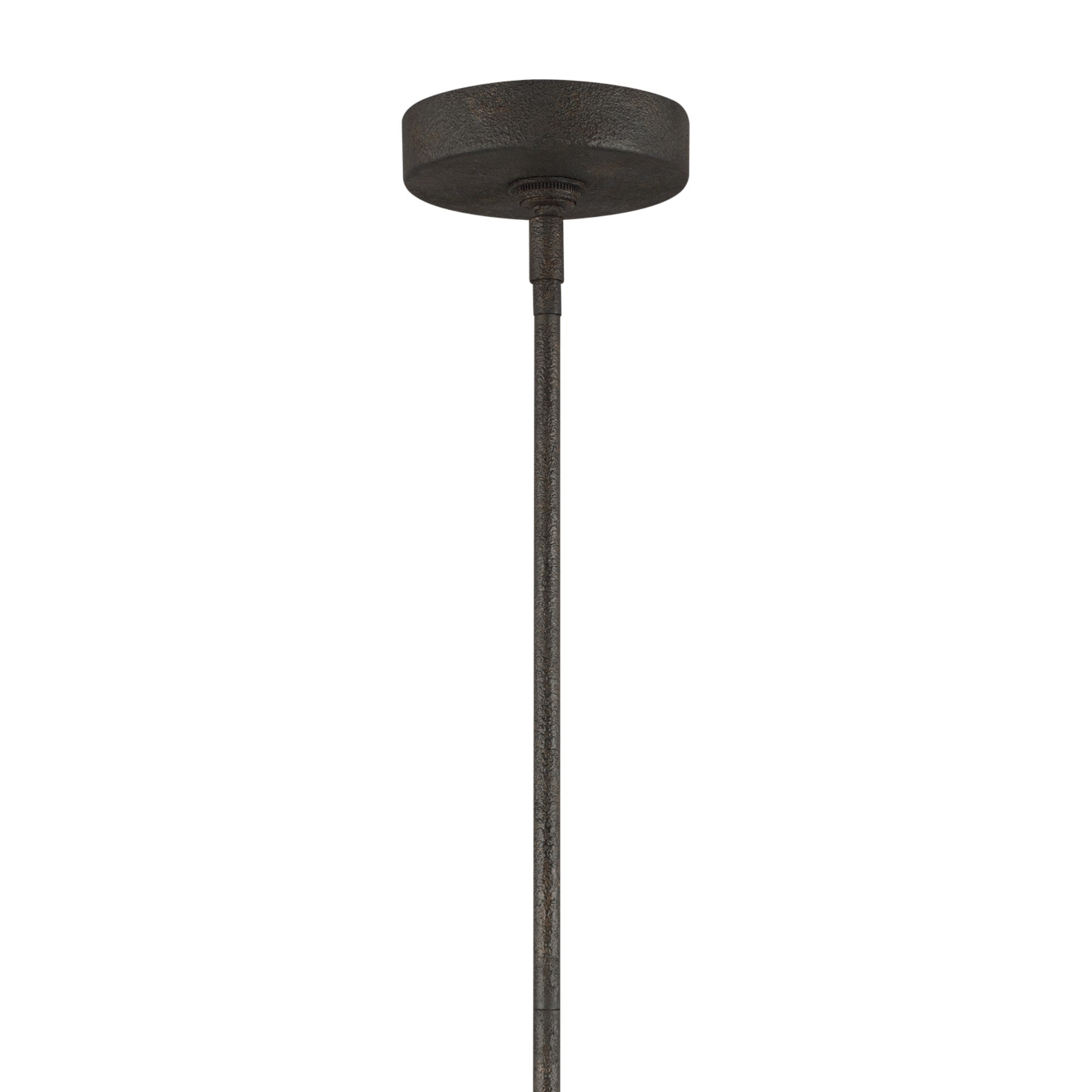 Loras 12" Pendant, Dark Weathered Iron Finish - Bees Lighting