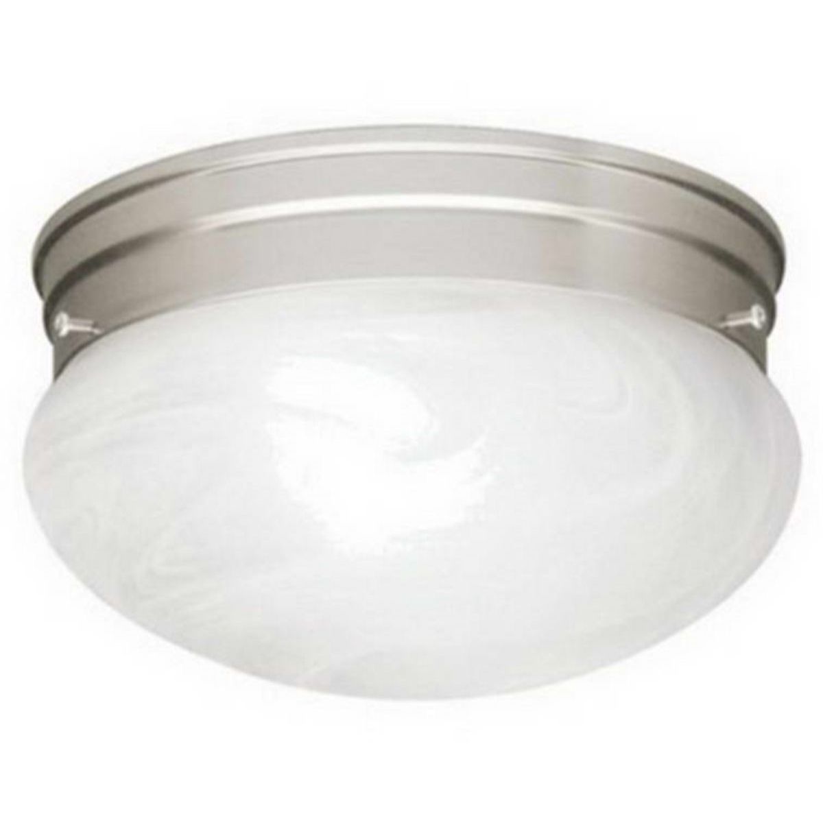 Ceiling Space 9 in. 2 Lights Puff Light Nickel finish - Bees Lighting