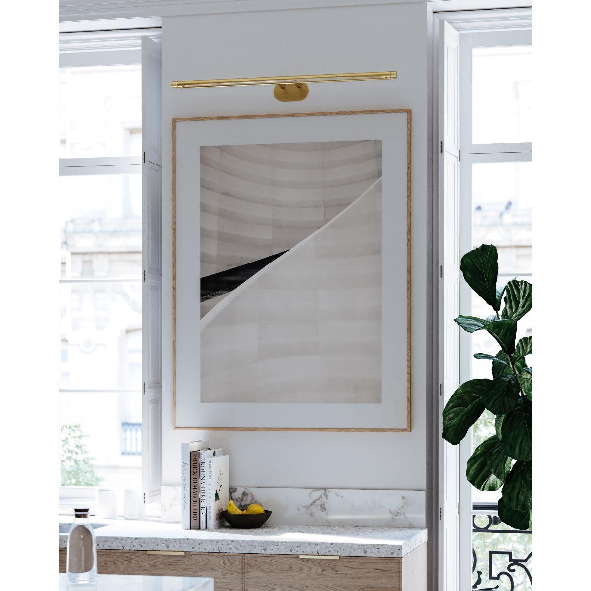 Berkshire 37 in. LED Picture Light Brass finish - Bees Lighting