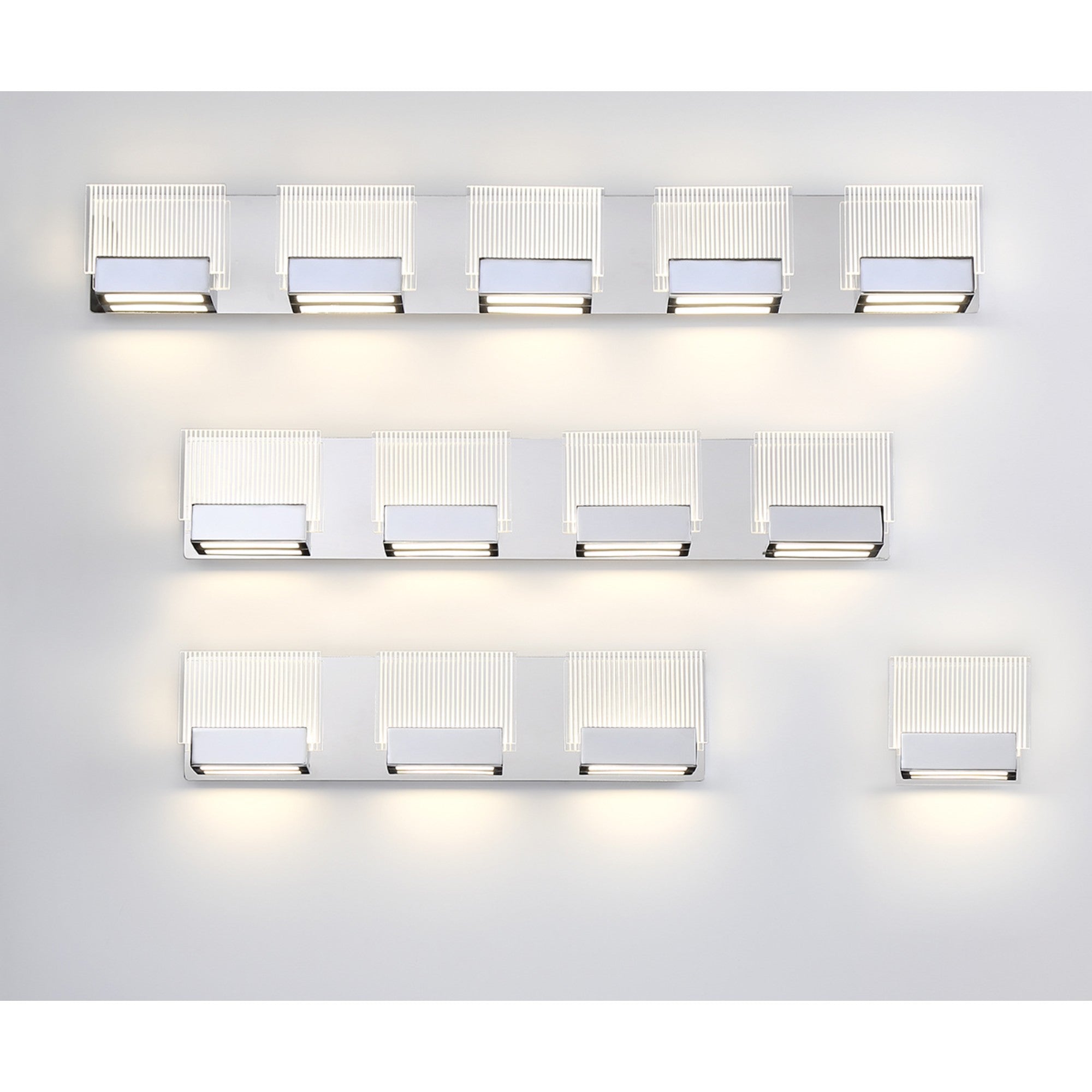 Sonic 4-Light 29" LED Vanity, Chrome Finish - Bees Lighting
